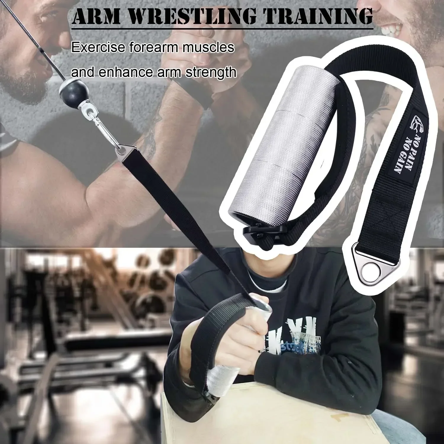 Fat Triceps Single Forearm Rope Fitness Training Equipment Metal Exerciser Arm Heavy Handle Duty Gym Wrestling Home Grip
Fat Triceps Single Forearm Rope Fitness Training Equipment Metal Exerciser Arm Heavy Handle Duty Gym Wrestling Home Grip