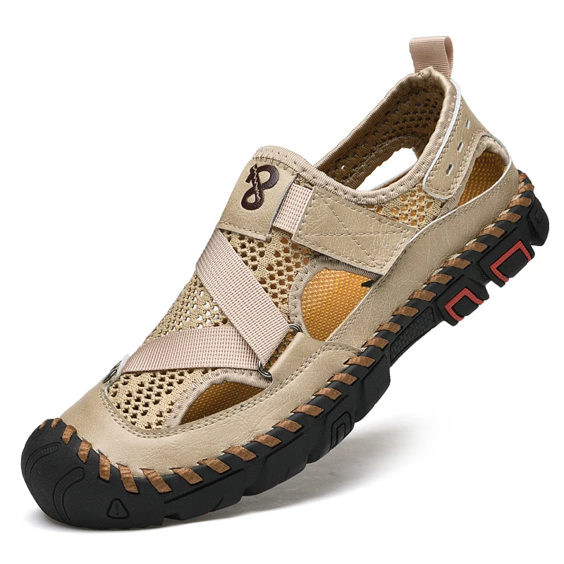 Men Soft Sandals Comfortable Non-slip Casual Genuine Leather Walking Outdoor Sport Water Slippers Female Trekking Shoes Beach
Men Soft Sandals Comfortable Non-slip Casual Genuine Leather Walking Outdoor Sport Water Slippers Female Trekking Shoes Beach