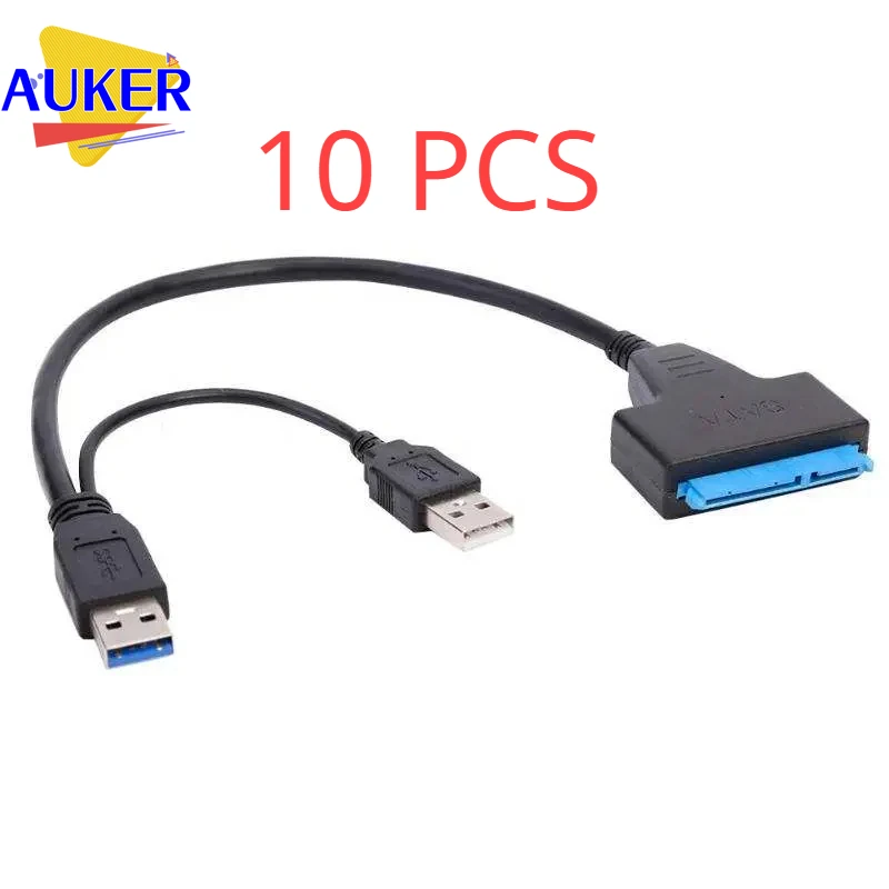 10Pcs USB 3.0 to SATA 22pin 2.5 Inch SATA SSD Adapter Converter adaptador sata usb 3.0 Dual Adapter Cable with usb 2.0 power
10Pcs USB 3.0 to SATA 22pin 2.5 Inch SATA SSD Adapter Converter adaptador sata usb 3.0 Dual Adapter Cable with usb 2.0 power