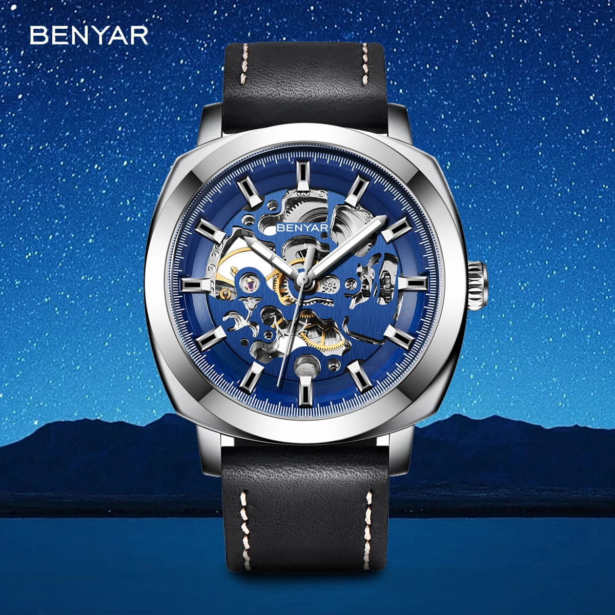 Benyar BY5121 2023 Роскошные автоматические механические часы 45 мм Мужские 30 м водонепроницаемые спортивные часы Relogio Masculino часы для мужчин Relo
Benyar BY5121 2023 Роскошные автоматические механические часы 45 мм Мужские 30 м водонепроницаемые спортивные часы Relogio Masculino часы для мужчин Relo