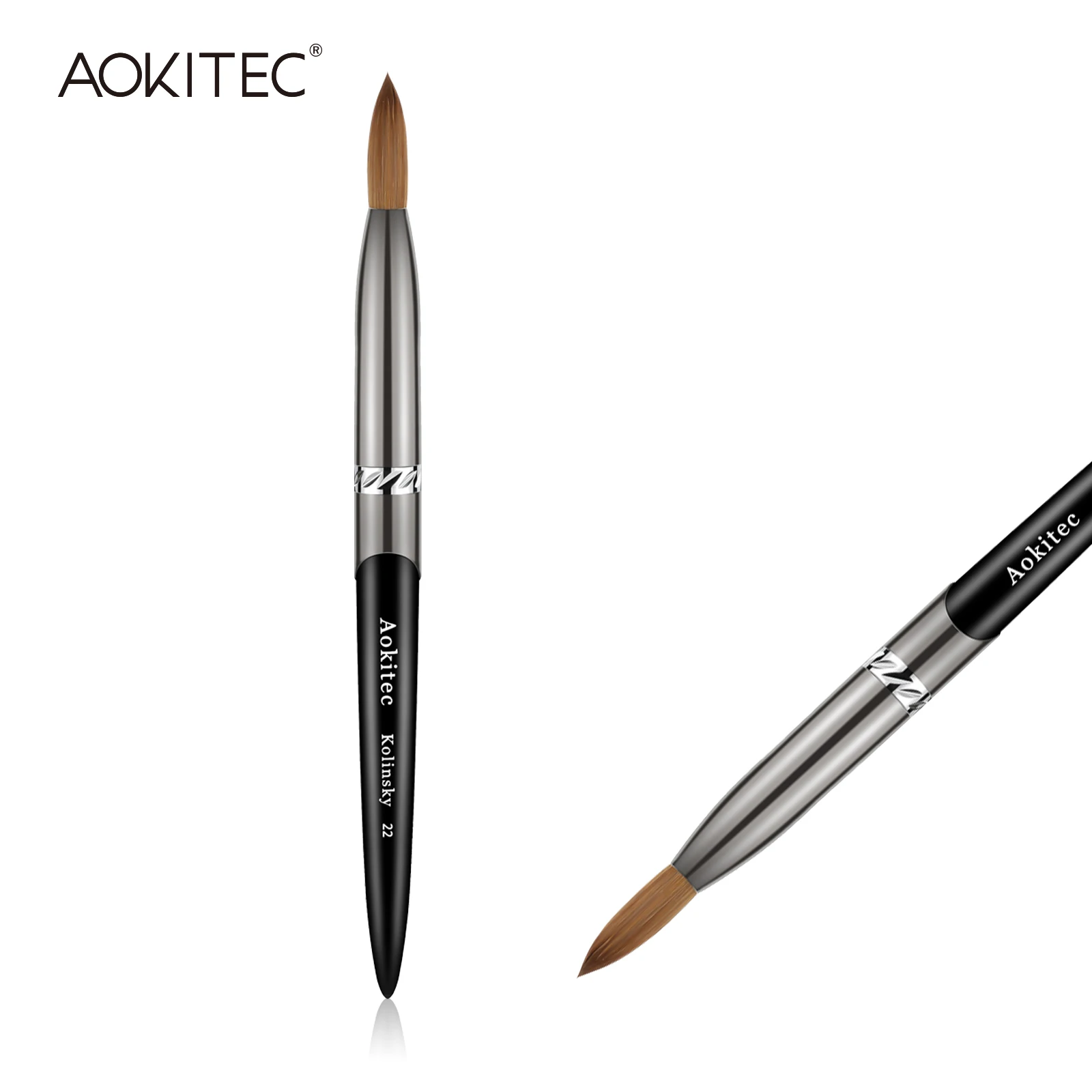 Aokitec Kolinsky Acrylic Nail Brush 1pcs Black UV Gel Polish Nail Art Extension Builder Pen Drawing Brushes
Aokitec Kolinsky Acrylic Nail Brush 1pcs Black UV Gel Polish Nail Art Extension Builder Pen Drawing Brushes