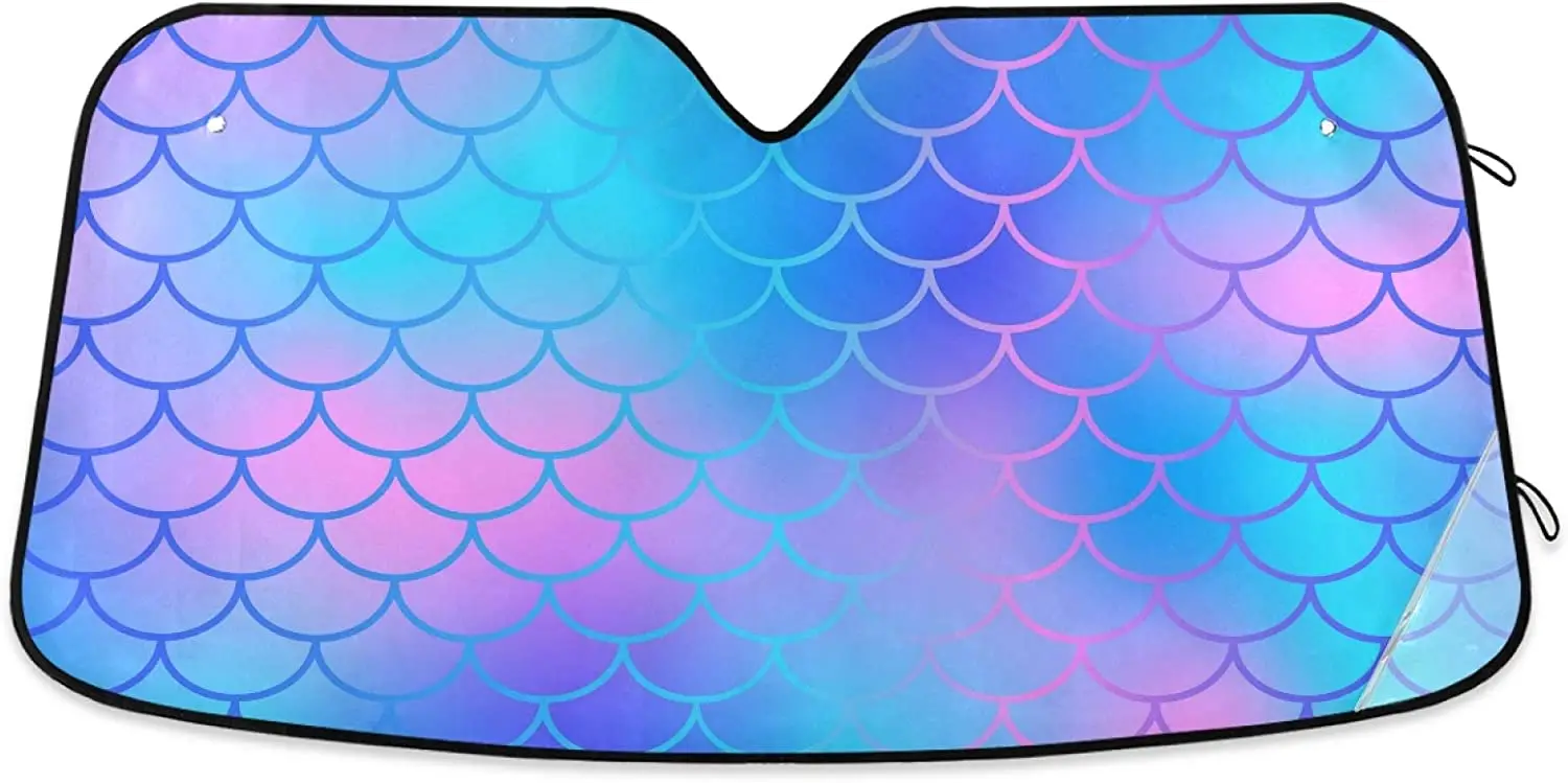 YiGee Fish Scale Mermaid Tail Car Windshield Sun Shade - Blocks UV Rays Sun Visor Protector, Sunshade to Keep Your Vehicle Cool
YiGee Fish Scale Mermaid Tail Car Windshield Sun Shade - Blocks UV Rays Sun Visor Protector, Sunshade to Keep Your Vehicle Cool