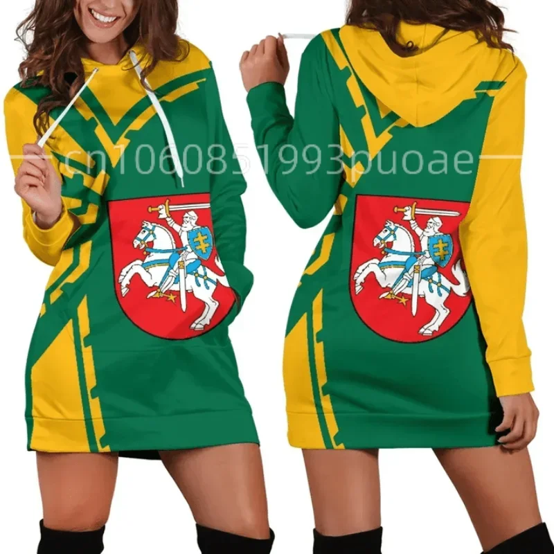 2024 Love Lithuania Country Flag New Harajuku Novelty 3D Print Autumn Hoodies Dress Women Casual Wear Long Sleeve Hooded Dress
2024 Love Lithuania Country Flag New Harajuku Novelty 3D Print Autumn Hoodies Dress Women Casual Wear Long Sleeve Hooded Dress