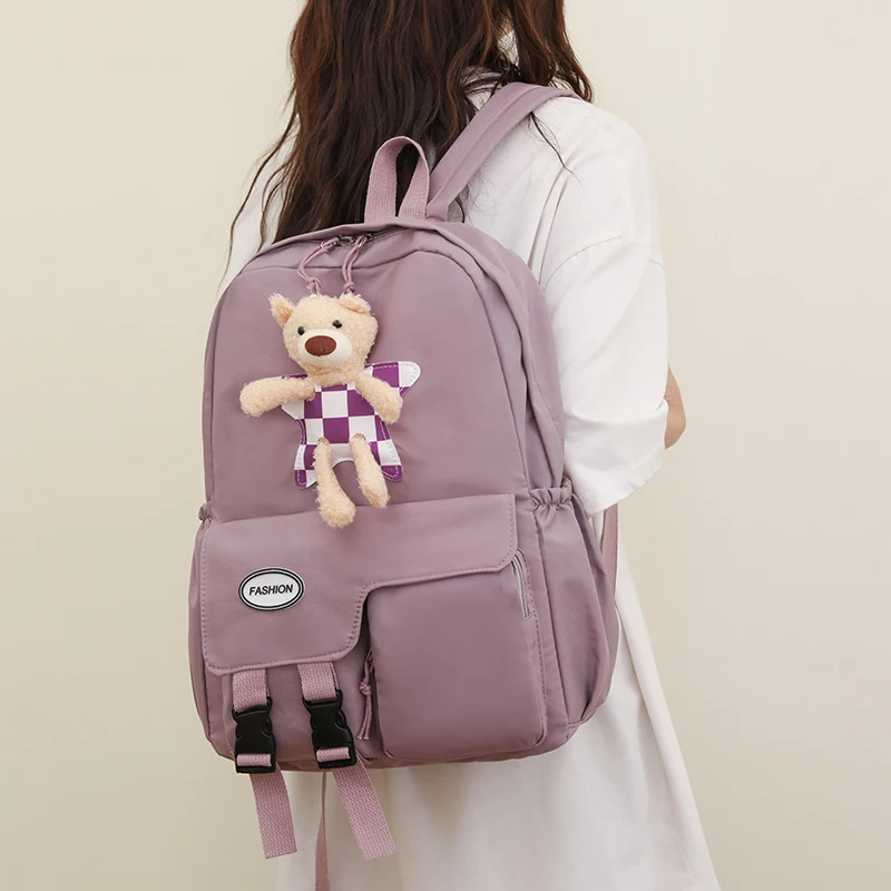 Womens Casual Hundred Outdoor Pure Travel Storage Backpack New Fashion Trend Ladies Nylon Cloth Large Capacity Student Schoolbag
Womens Casual Hundred Outdoor Pure Travel Storage Backpack New Fashion Trend Ladies Nylon Cloth Large Capacity Student Schoolbag