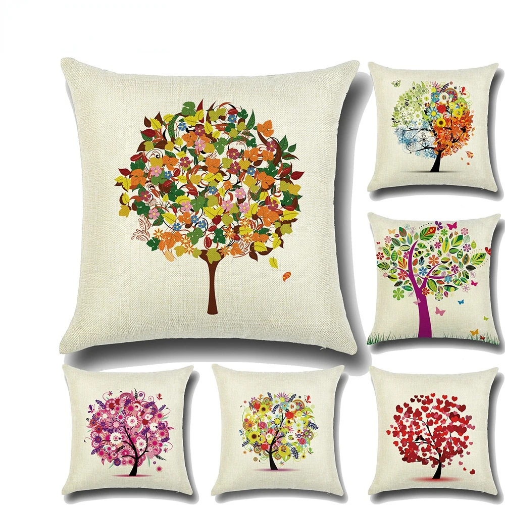 New Fashion Pastoral Fresh Cartoon Tree of Life Rich Flower Pattern Pillowcase Home Decor Farmhouse Throw Pillows
New Fashion Pastoral Fresh Cartoon Tree of Life Rich Flower Pattern Pillowcase Home Decor Farmhouse Throw Pillows