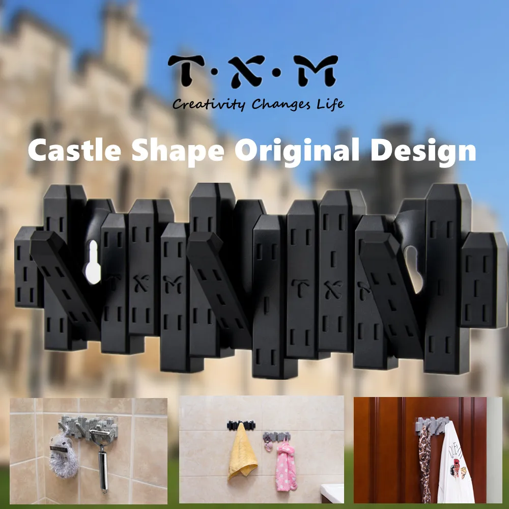 TXM Flip 3-Hook Wall Mounted Coat Rack, Modern, Sleek, Space-Saving Coat Hanger with 3 Retractable Hooks to Hang Coats Scarfs
TXM Flip 3-Hook Wall Mounted Coat Rack, Modern, Sleek, Space-Saving Coat Hanger with 3 Retractable Hooks to Hang Coats Scarfs