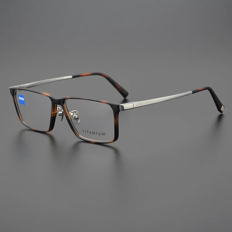 

High-end New Glasses Frame Pure Titanium ZS75016 Ultra-light Business Casual Men and Women Myopia Box Plus Size Square Fashion
