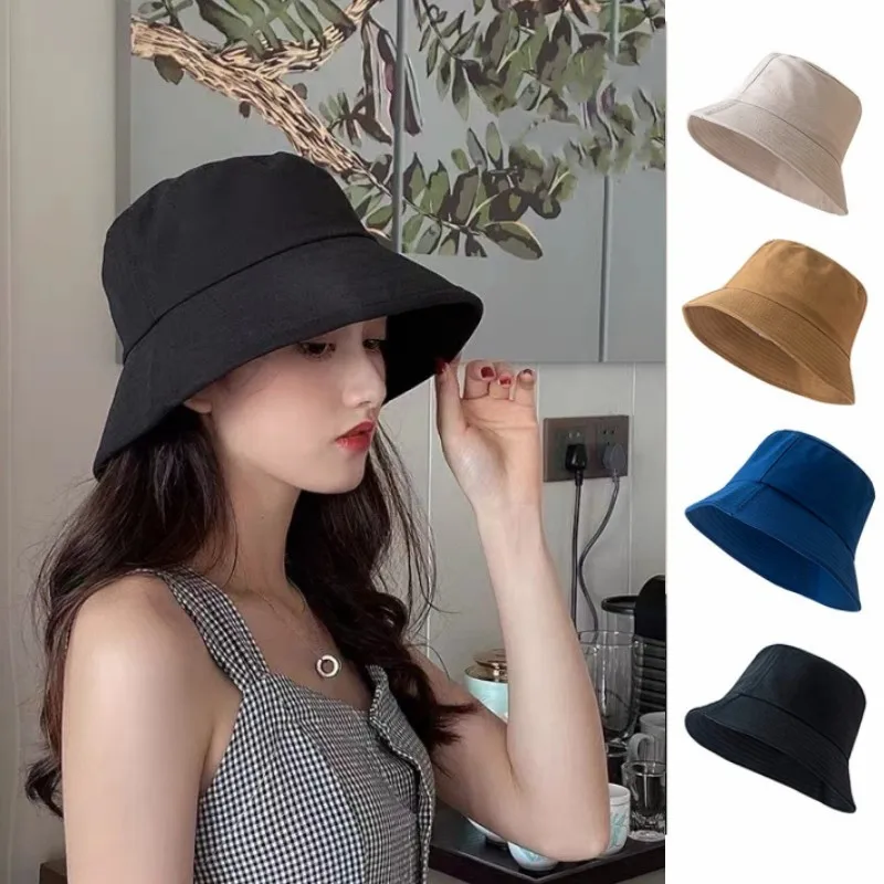 Unisex Cotton Bucket Hat Foldable Fisherman Hat Pure Color Wide Brim Panama Cap Summer Outdoor Sunscreen Beach Cap For Women Men
Unisex Cotton Bucket Hat Foldable Fisherman Hat Pure Color Wide Brim Panama Cap Summer Outdoor Sunscreen Beach Cap For Women Men