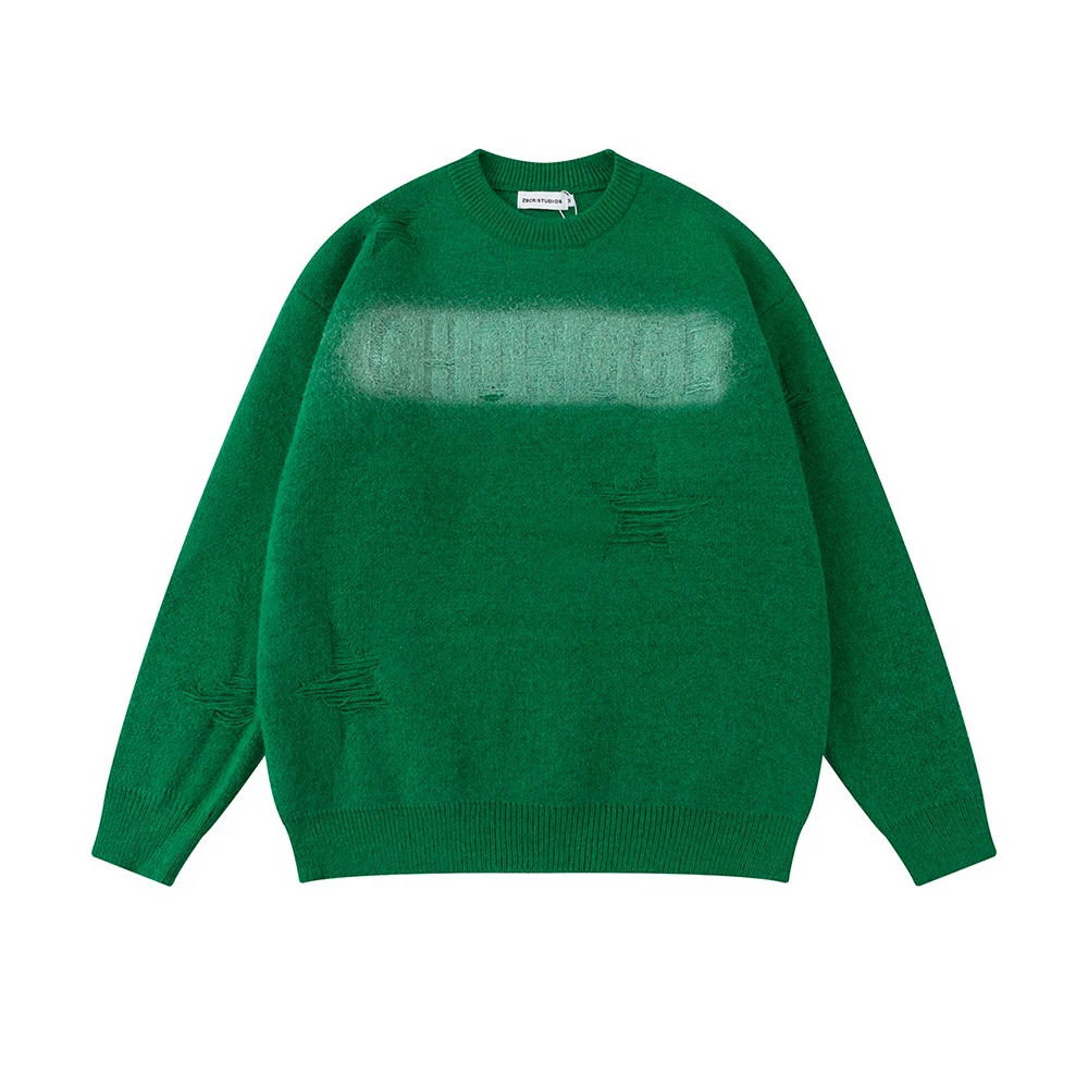 Vintage Distressed Stars Hole Ropa Hombre Pullover Sweater for Men and Women Baggy Casaco Masculino Oversized Knitted Clothes
Vintage Distressed Stars Hole Ropa Hombre Pullover Sweater for Men and Women Baggy Casaco Masculino Oversized Knitted Clothes