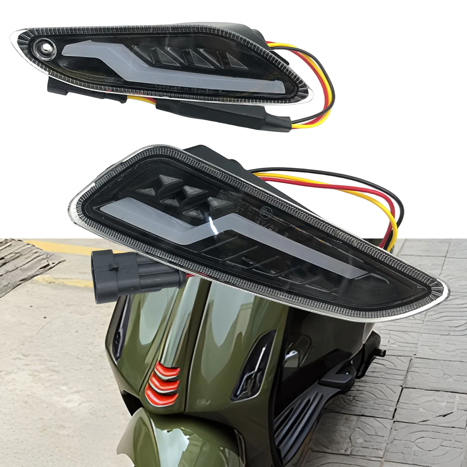 Motorcycle LED Turn Signal Light Lamp For PIAGGIO VESPA Elettrica Sprint/ 50/125/150cc Primavera 3V 4V
Motorcycle LED Turn Signal Light Lamp For PIAGGIO VESPA Elettrica Sprint/ 50/125/150cc Primavera 3V 4V