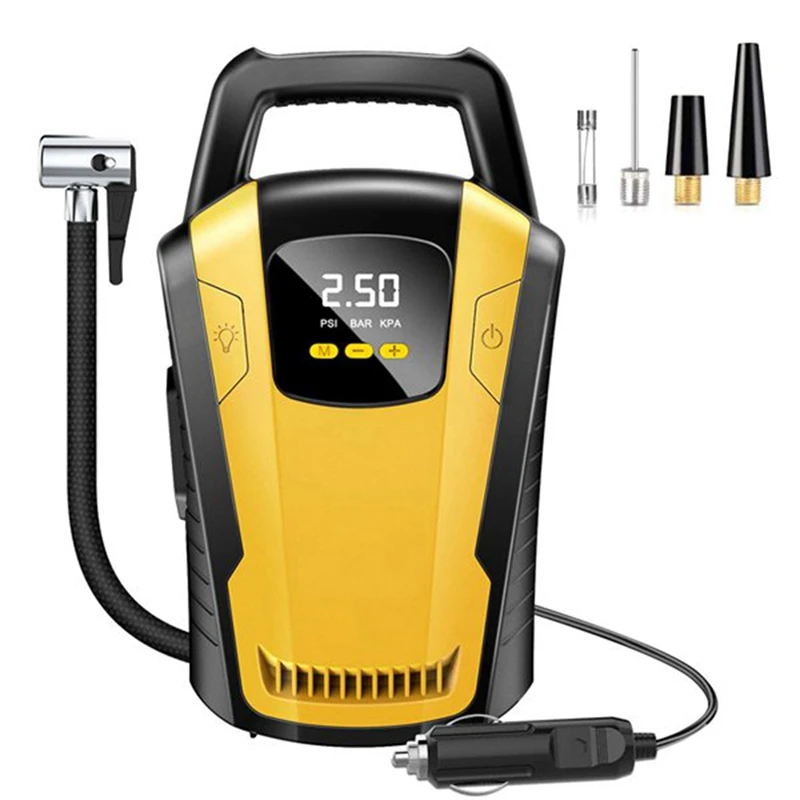 Portable Car Air Compressor 120W Tyre Digital Inflator 12V Auto Inflatable Pump Electric Tire Inflators For Car
Portable Car Air Compressor 120W Tyre Digital Inflator 12V Auto Inflatable Pump Electric Tire Inflators For Car