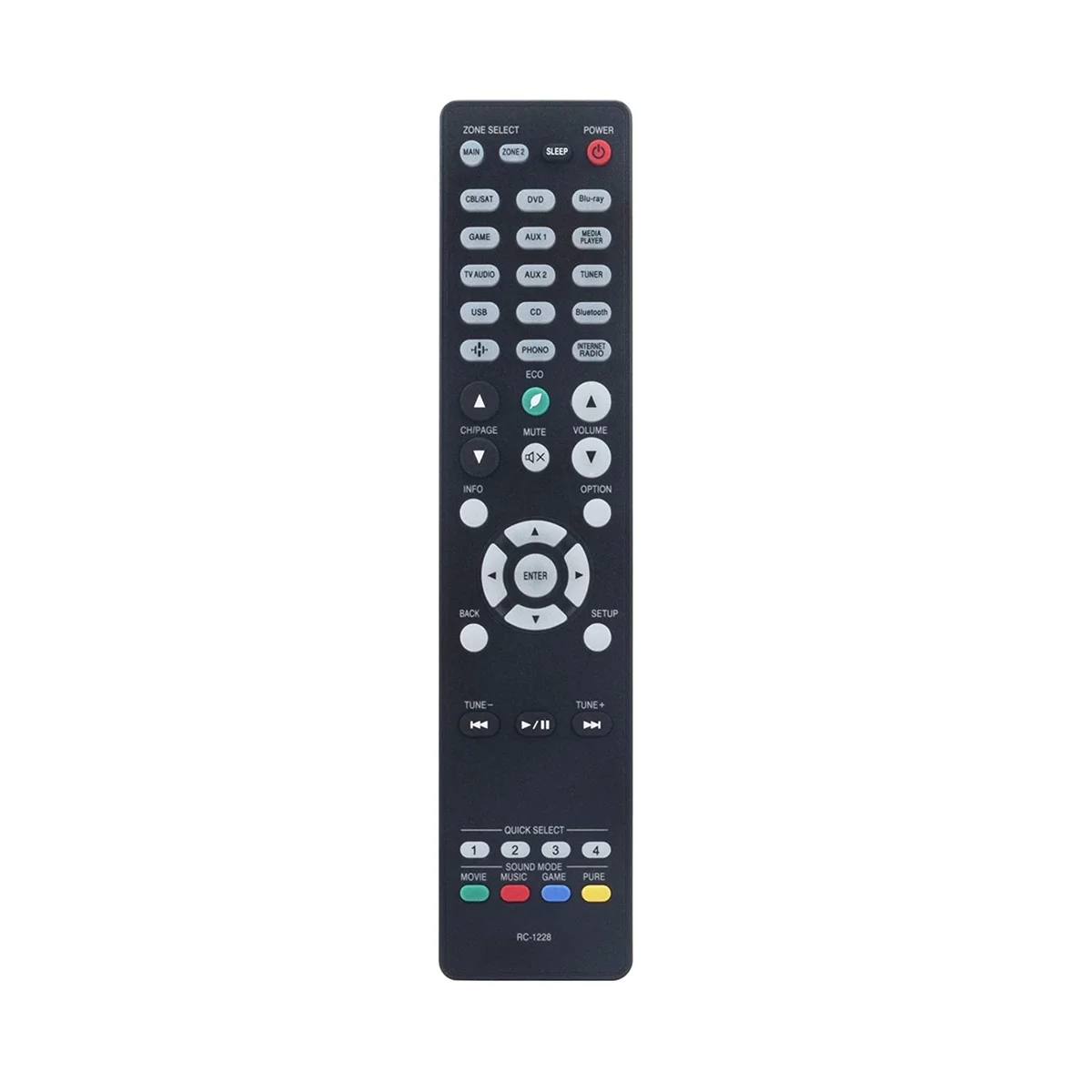 RC-1228 Remote Control Replace for Denon Integrated Network AV Receiver AVR-X3600H AVR-X2600H AVR-S950H AVR-X3500H
RC-1228 Remote Control Replace for Denon Integrated Network AV Receiver AVR-X3600H AVR-X2600H AVR-S950H AVR-X3500H