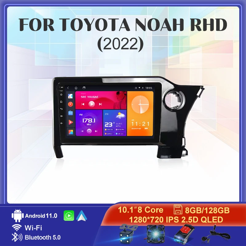 Android 11 2Din Car Radio For Toyota Noah 2022 Right hand drive Car Multimedia Player GPS Navigation 4G WIFI Carplay Auto Stereo
Android 11 2Din Car Radio For Toyota Noah 2022 Right hand drive Car Multimedia Player GPS Navigation 4G WIFI Carplay Auto Stereo