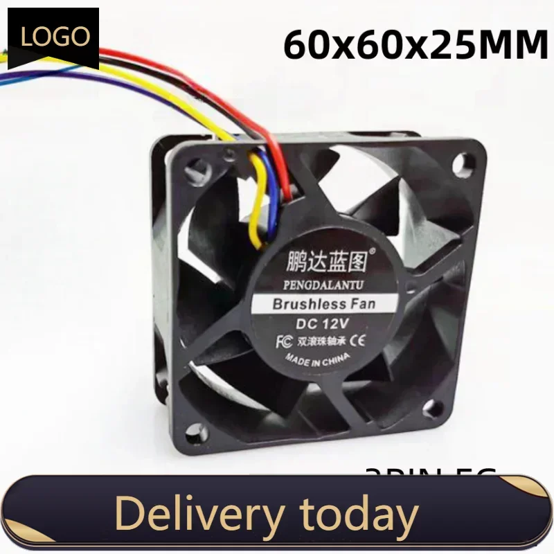 New Two Ball Bearing 6025 60MM 60*60*25MM DC5V 12V 24V Computer Case Fan CPU Cooling Fan 3PIN 4PIN PWM
New Two Ball Bearing 6025 60MM 60*60*25MM DC5V 12V 24V Computer Case Fan CPU Cooling Fan 3PIN 4PIN PWM