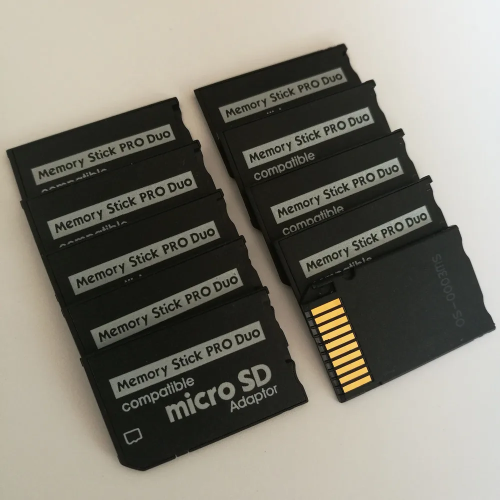 500pcs Support Memory Card Micro SD To Memory Stick Adapter For PSP Micro SD Memory Stick Pro Duo
500pcs Support Memory Card Micro SD To Memory Stick Adapter For PSP Micro SD Memory Stick Pro Duo