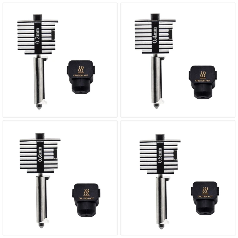 E56B for Bambu Lab Mini 3D Printer Hotend with Hardened Steel Nozzle 0.2mm 0.4mm 0.6mm
E56B for Bambu Lab Mini 3D Printer Hotend with Hardened Steel Nozzle 0.2mm 0.4mm 0.6mm