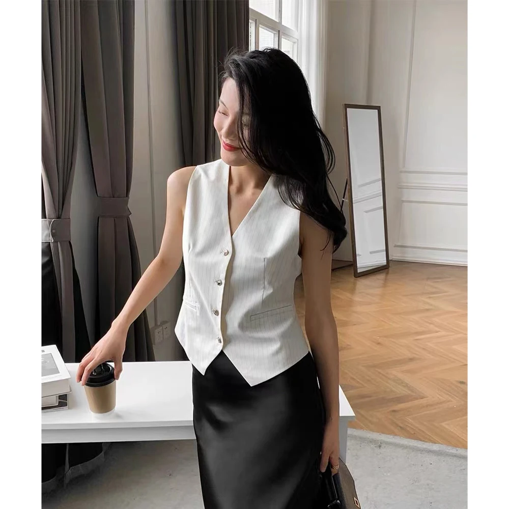 Striped Ladies Suit Vest Single Breasted V Neck Sleeveless High Street Jacket Tangada Shop About All Winter Women Norpojin Store
Striped Ladies Suit Vest Single Breasted V Neck Sleeveless High Street Jacket Tangada Shop About All Winter Women Norpojin Store