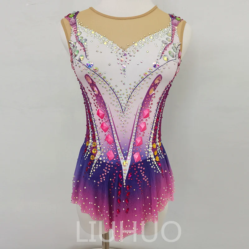 LIUHUO Rhythmic Gymnastics Leotard Competitive Gymnastics Performance Clothing For Children Purple
LIUHUO Rhythmic Gymnastics Leotard Competitive Gymnastics Performance Clothing For Children Purple