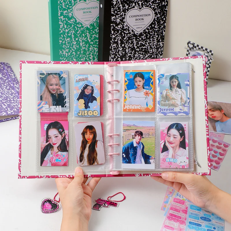 

A5 Binder Kpop Idol Pictures Storage Book Card Holder Chasing Stars Photo Album Photocard Collect Book School Stationery