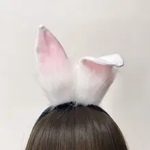 Sweet Headdress Wash Face Rabbit Ears Make up Hair Hoop Korea Style Headband Plush Hair Band Hair Clip Women Hair Accessories