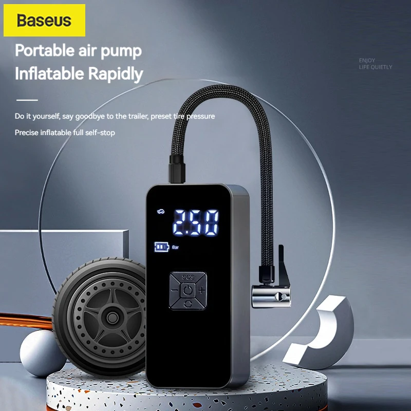 Baseus New Car Air Pumps Wireless Portable Car Air Compressor For Tires Inflator for Motorcycles Bicycle Balls Tyre Inflato
Baseus New Car Air Pumps Wireless Portable Car Air Compressor For Tires Inflator for Motorcycles Bicycle Balls Tyre Inflato