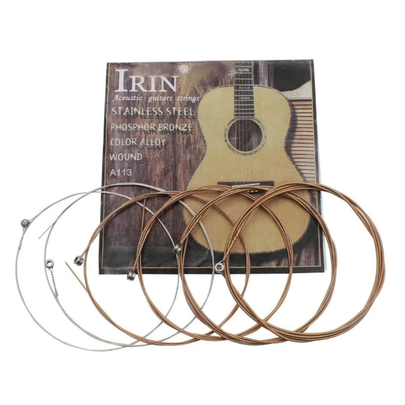 6Pcs/set Stainless Steel Folk Guitar Strings Replacement Acoustic Guitar Strings Guitar Parts 6 Pieces String Sets
6Pcs/set Stainless Steel Folk Guitar Strings Replacement Acoustic Guitar Strings Guitar Parts 6 Pieces String Sets
