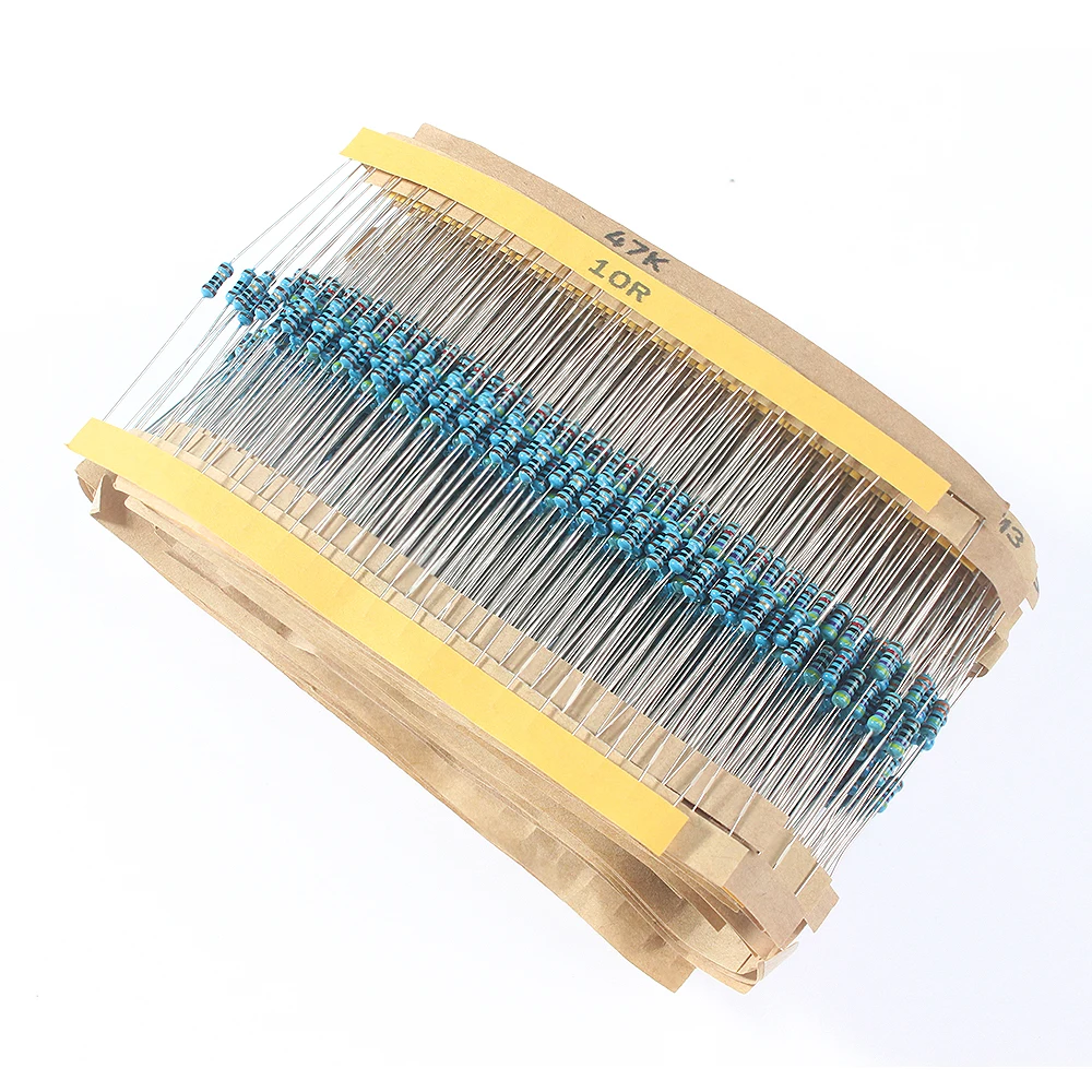 Set of Resistor 64 types 1280PCS, 0.25W Metal Film Resistor 1 ohm~10M ohm 1/4 Watt Resistor Assortment kit,1% diy kit resistores
Set of Resistor 64 types 1280PCS, 0.25W Metal Film Resistor 1 ohm~10M ohm 1/4 Watt Resistor Assortment kit,1% diy kit resistores