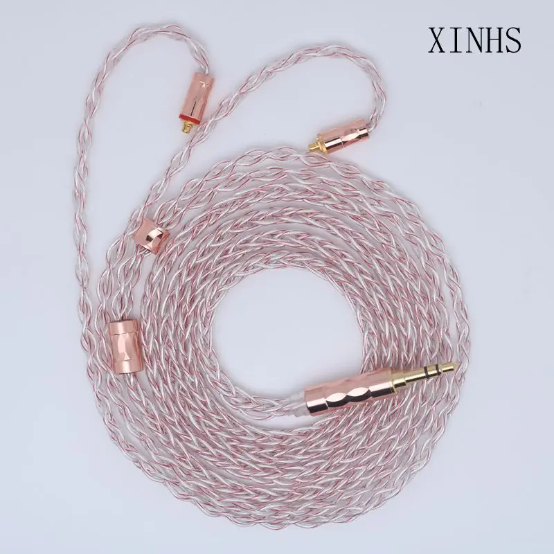 

XINHS 8 Core Alloy copper silver plating HIFI Wire MMCX/0.78mm 2Pin Is Suitable For TINHIFI T3 Plus IEM