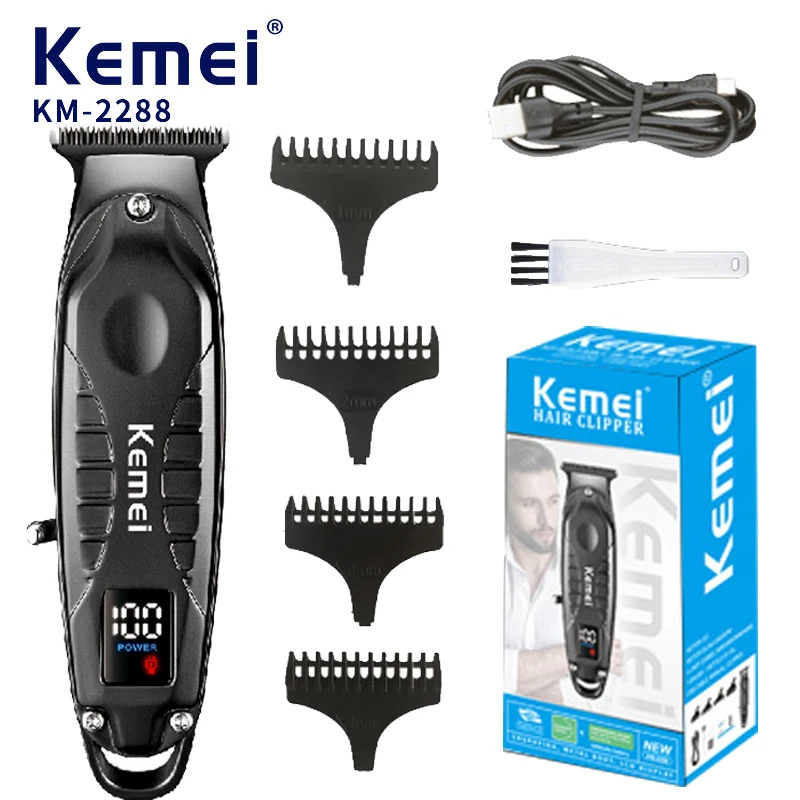 

KEMEI Hair clipper Professional Hair Cutting Machine Adjustable Trimmer For Men Cordless Beard Trimmer Men's Haircut Machine