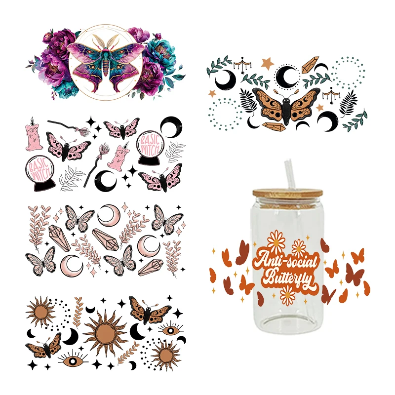 3D UV DTF Transfers Stickers 16oz Cup Wraps Cartoon Butterfly Printed For DIY Glass Ceramic Metal Leather Etc. D15303
3D UV DTF Transfers Stickers 16oz Cup Wraps Cartoon Butterfly Printed For DIY Glass Ceramic Metal Leather Etc. D15303