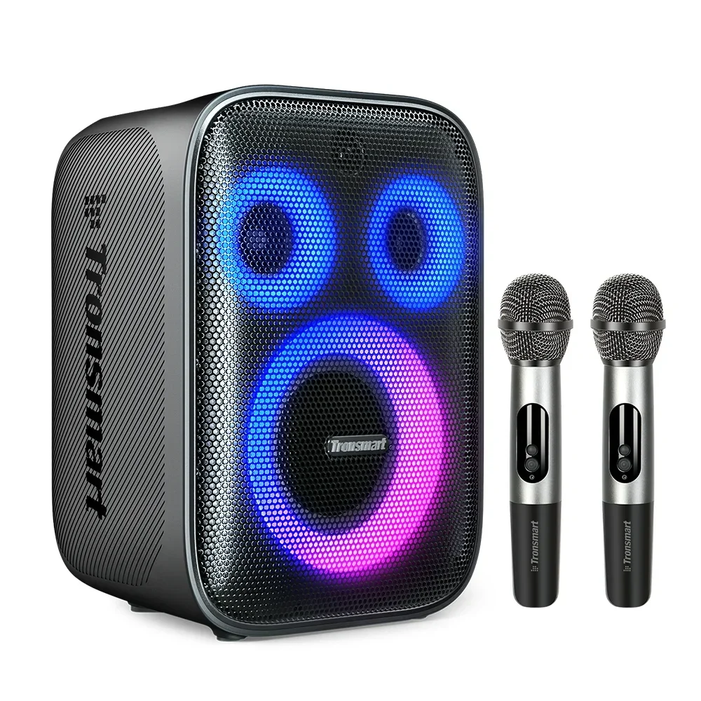 Tronsmart Halo 200 Karaoke Wireless Portable Speaker with Two Wireless Microphones and Shoulder Strap Support AUX IN/TF/U card
Tronsmart Halo 200 Karaoke Wireless Portable Speaker with Two Wireless Microphones and Shoulder Strap Support AUX IN/TF/U card