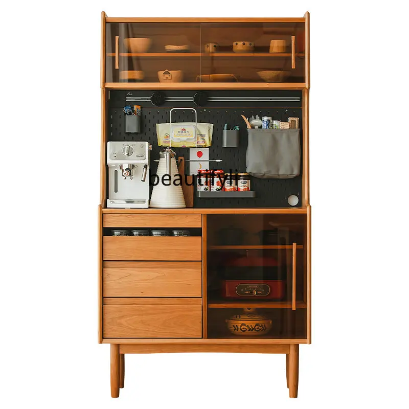 Nordic Solid Wood Japanese-Style Tea Cabinet Sideboard Cabinet Cherry Wood Cabinet Integrated Wall-Mounted High Cabinet Cupboard
Nordic Solid Wood Japanese-Style Tea Cabinet Sideboard Cabinet Cherry Wood Cabinet Integrated Wall-Mounted High Cabinet Cupboard