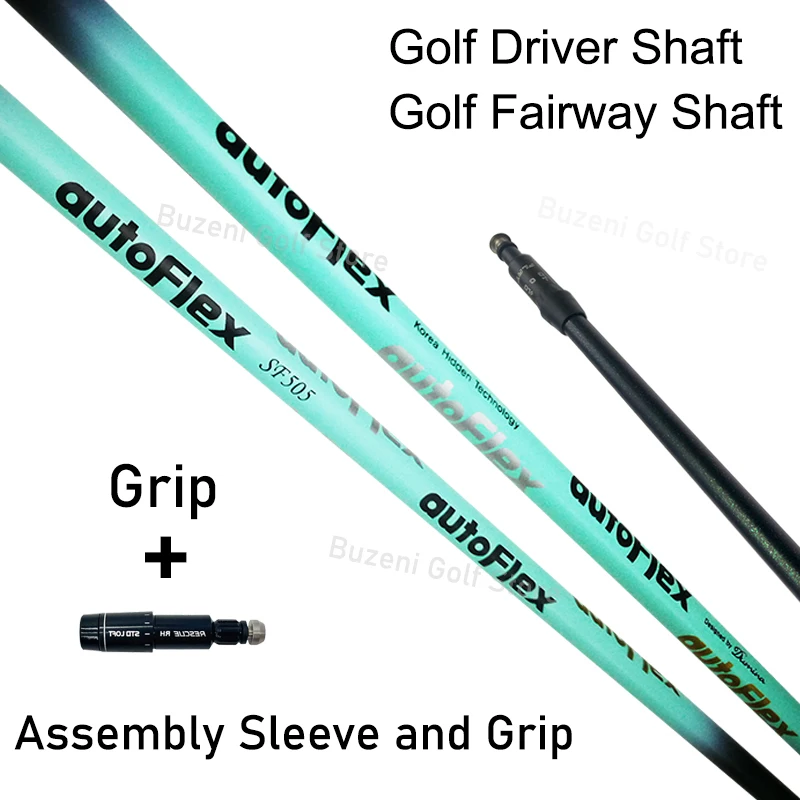 

Golf shaft, Autoflex, Golf driver shaft, 405/505/505x/505xx Flex, Graphite Shaft, Tiffany Blue Color, Assembly sleeve and grip