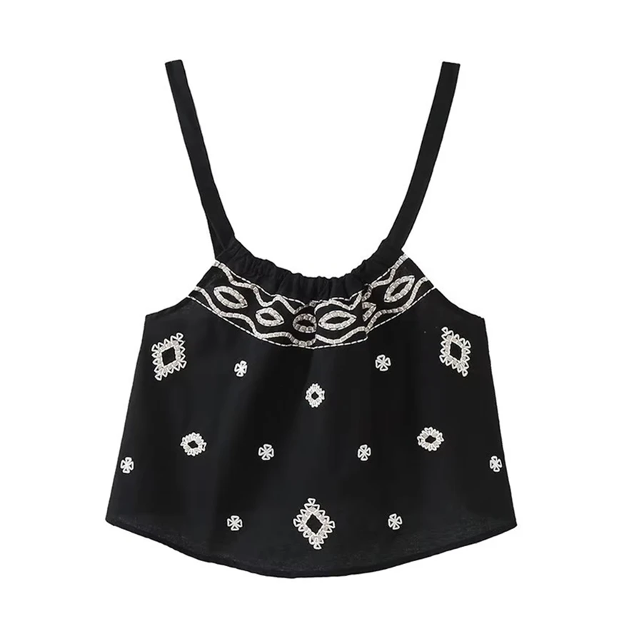 Maxdutti French Retro Ethnic Bohemian Shirt Women Suspender Top Ladies Embroidery Vacation Casual
Maxdutti French Retro Ethnic Bohemian Shirt Women Suspender Top Ladies Embroidery Vacation Casual