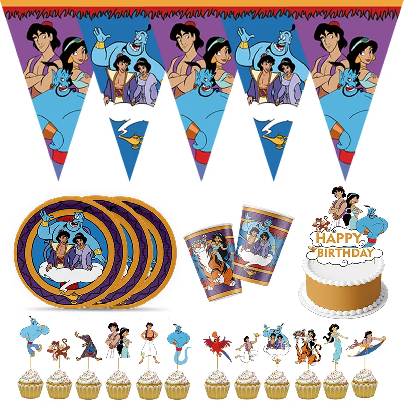 Disney Aladdin's Lamp Party Supplies Set Box Napkins Plates Tablecloth Cups Forks Spoons Aladdin Birthday Party Decoration Kids
Disney Aladdin's Lamp Party Supplies Set Box Napkins Plates Tablecloth Cups Forks Spoons Aladdin Birthday Party Decoration Kids