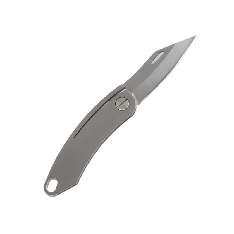 

New Pure Titanium Mini Knife Sharp Demolition Express Knives Keychain Pendant Letter Opener Unboxing Knife Portable EDC Tool