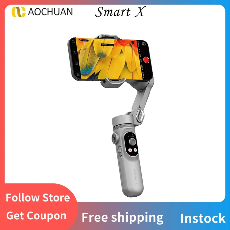 

AOCHUAN Smart X 3-осевой складной ручной карданный стабилизатор заполните фотографию для смартфона экшн-камеры поддержка беспроводной зарядки