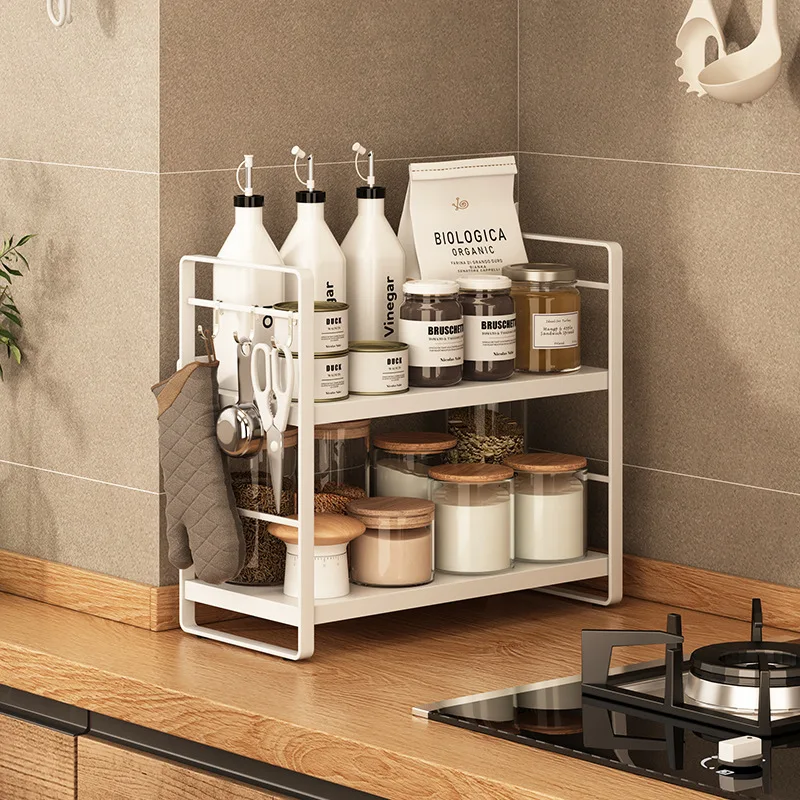 Multifunctional Kitchen Seasoning Rack Table Top Narrow Small Stove Seasoning Rack Corner Wall Corner Double Layer Spice Shelf
Multifunctional Kitchen Seasoning Rack Table Top Narrow Small Stove Seasoning Rack Corner Wall Corner Double Layer Spice Shelf