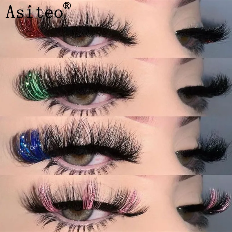 Asiteo Wholesale Fluffy Dramatic 25mm Pink Red Mink Eyelashes New Arrival Party Cosplay Glitter Colored Lashes Shiny Makeup
Asiteo Wholesale Fluffy Dramatic 25mm Pink Red Mink Eyelashes New Arrival Party Cosplay Glitter Colored Lashes Shiny Makeup