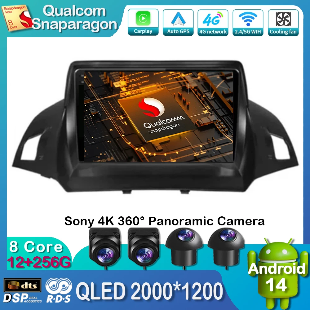 Android 14 Car Radio For Ford Kuga Escape 2013 2014 2015 2016 Multimedia Video Player WIFI+4G Navigation Auto Carplay GPS Stereo
Android 14 Car Radio For Ford Kuga Escape 2013 2014 2015 2016 Multimedia Video Player WIFI+4G Navigation Auto Carplay GPS Stereo