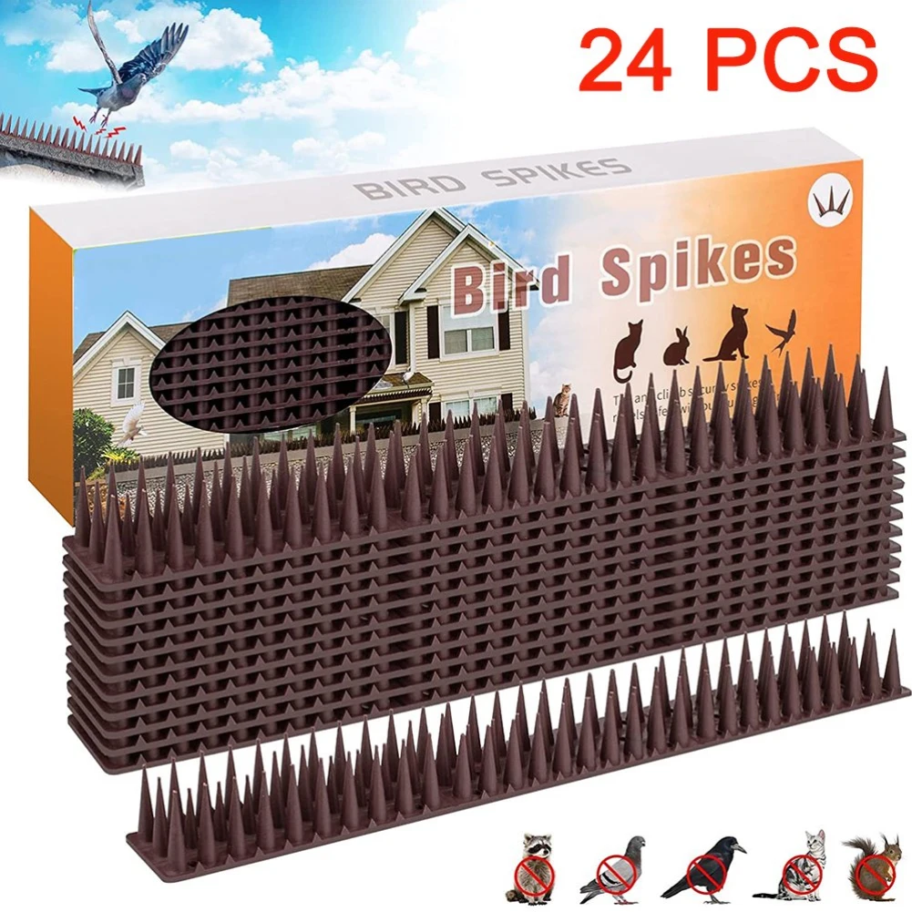 24pcs Factory For Outside Railing Yard Roof Plastic Deterrent Security Anti Pigeon Protective Garden Bird Spike Cat Squirrel
24pcs Factory For Outside Railing Yard Roof Plastic Deterrent Security Anti Pigeon Protective Garden Bird Spike Cat Squirrel