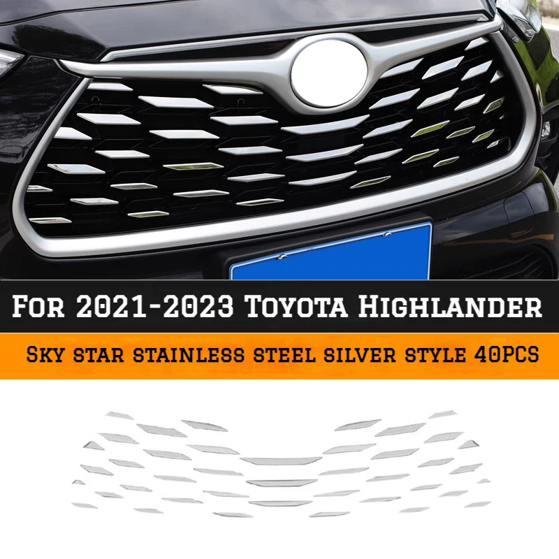 Подходит для 2021-2023 Toyota Highlander передняя рамка гриля Обложка отделка наклейка украшение хромированный Стайлинг нержавеющая сталь
Подходит для 2021-2023 Toyota Highlander передняя рамка гриля Обложка отделка наклейка украшение хромированный Стайлинг нержавеющая сталь