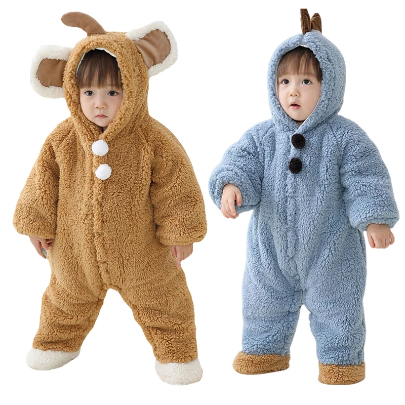 Newborn Baby Boys Girls Clothes Infant Overalls Winter Flannel Warm Hooded Cute Jumpsuit Romper For 0-18M
Newborn Baby Boys Girls Clothes Infant Overalls Winter Flannel Warm Hooded Cute Jumpsuit Romper For 0-18M