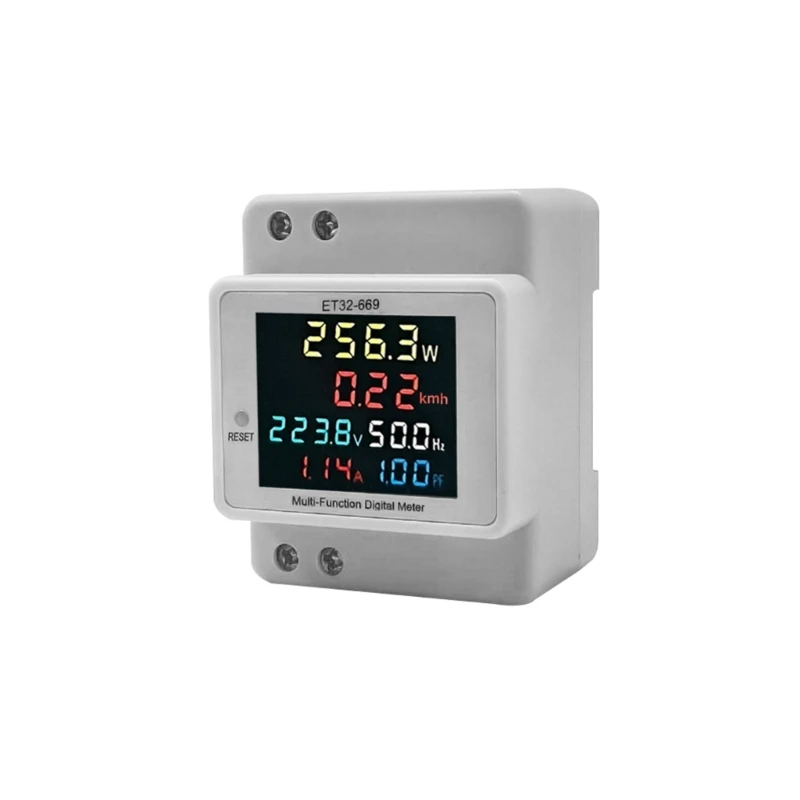 Single Phase Energy Meter Din Electricity Usage Monitor 40-300.0V 100A Voltmeter Ammeter Frequency Power Meter
Single Phase Energy Meter Din Electricity Usage Monitor 40-300.0V 100A Voltmeter Ammeter Frequency Power Meter