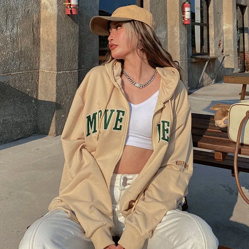 2021 New Hip-hop Letter Embroidery Printed Zipper Hoodie Women Gothic Trend Street Cardigan Jacket Oversized Sweatshirt Women
2021 New Hip-hop Letter Embroidery Printed Zipper Hoodie Women Gothic Trend Street Cardigan Jacket Oversized Sweatshirt Women