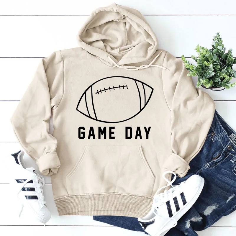 GAME DAY Baseball Letter Print Fashion Loose Long-sleeved Hooded Sweatshirt Y2k Aesthetic Hoodies Women
GAME DAY Baseball Letter Print Fashion Loose Long-sleeved Hooded Sweatshirt Y2k Aesthetic Hoodies Women