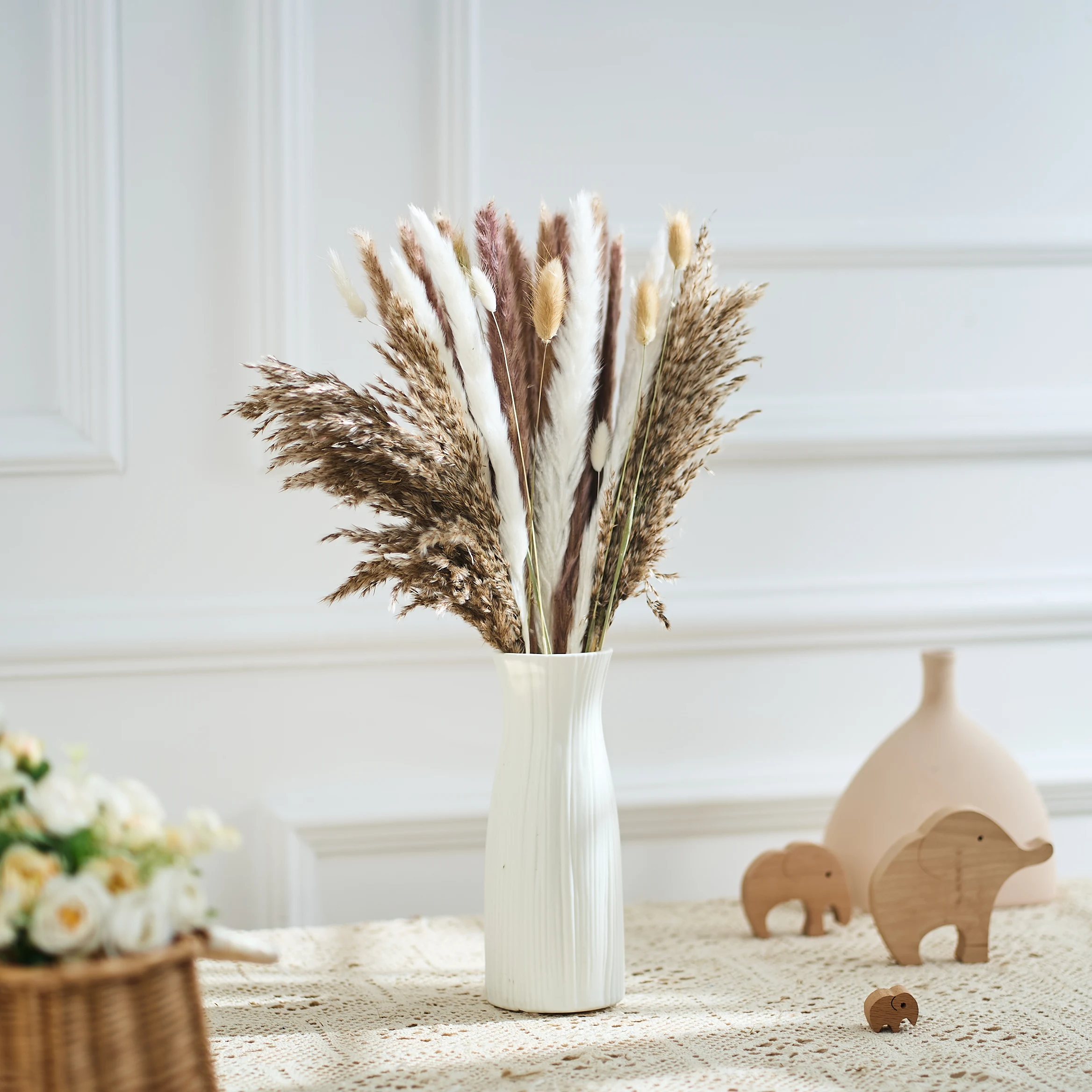 35PCS Pampas Natural Rabbit Tail Grass Dried Flowers Bouquet Wedding Christmas Decoration boho style Home Decor Photo Props
35PCS Pampas Natural Rabbit Tail Grass Dried Flowers Bouquet Wedding Christmas Decoration boho style Home Decor Photo Props