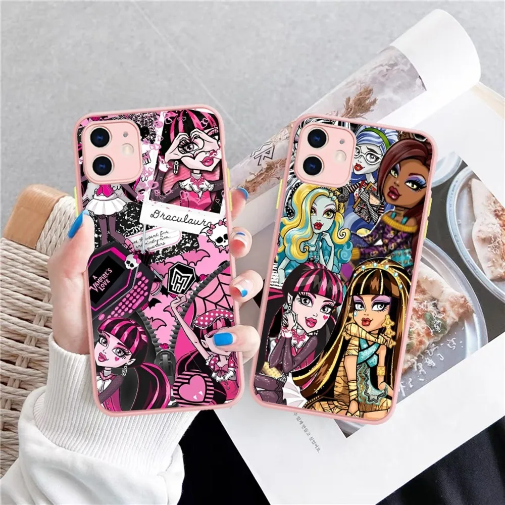 M-MonsterS Cartoon H-HighS Phone Case for iPhone 14 11 12 13 Mini Pro Max 8 7 Plus X XR XS MAX Translucent Matte Cover
M-MonsterS Cartoon H-HighS Phone Case for iPhone 14 11 12 13 Mini Pro Max 8 7 Plus X XR XS MAX Translucent Matte Cover