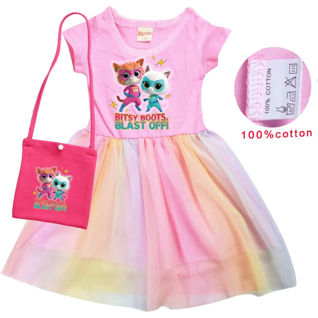 Anime SuperKitties Cosplay Costumes Kids Short Sleeve Dress Baby Girls Super Cats Dresses Fancy Carnival Birthday Party Vestidos 
Anime SuperKitties Cosplay Costumes Kids Short Sleeve Dress Baby Girls Super Cats Dresses Fancy Carnival Birthday Party Vestidos