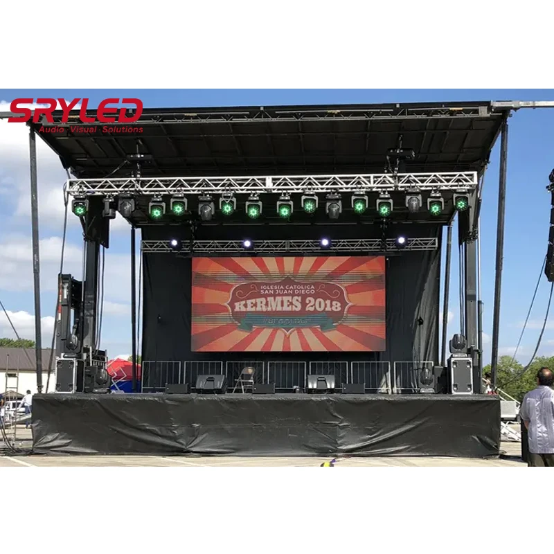 

SRYLED Outdoor Rental LED Display Screen Seamless Splicing P2.6 P2.9 P3.91 SMD Stage HD Event Stage LED Video Wall Package